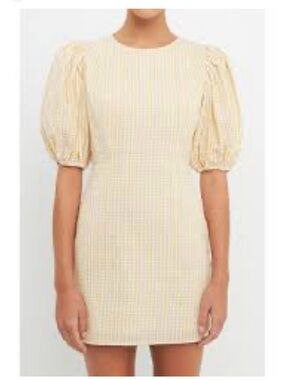 livia mini dress Livia Trapeze Mini Dress in Yellow S / Yellow
